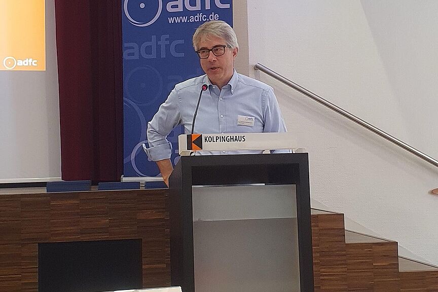 Landesvorsitzender Dr. Matthias Zimmermann bei der Begrüßung